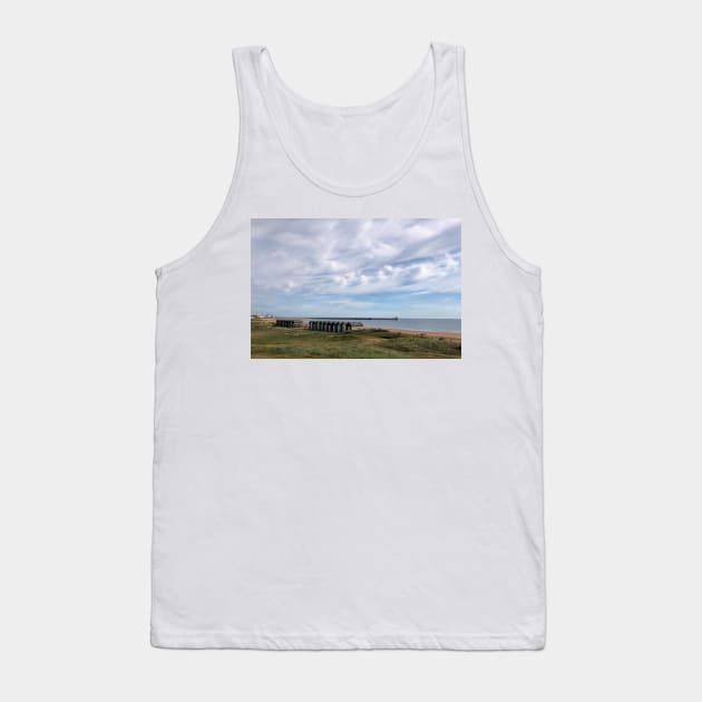 The beach at Blyth in Northumberland Tank Top by Violaman